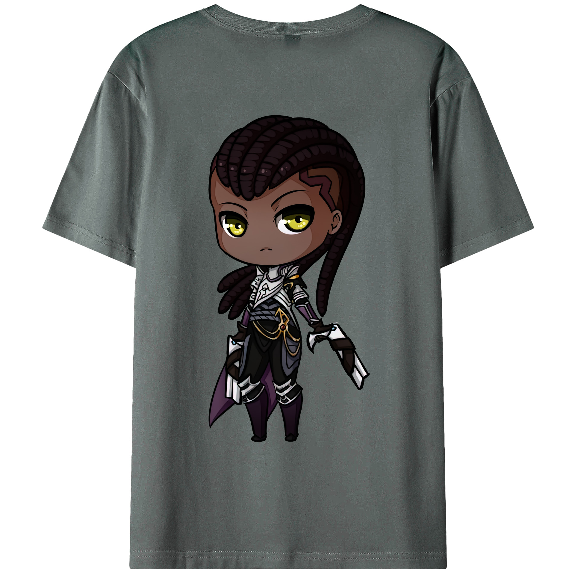 リーグ・オブ・レジェンド League of Legends LOL 綿100％ メンズ半袖Tシャツ（バックプリント） 通気性